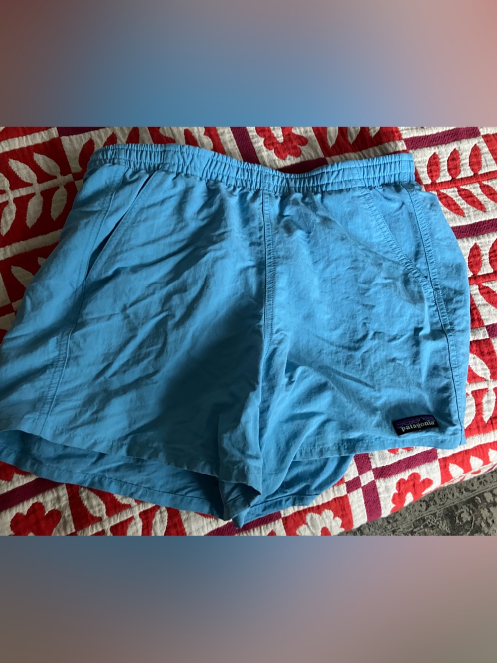 Patagonia women’s Light Blue Baggies Shorts